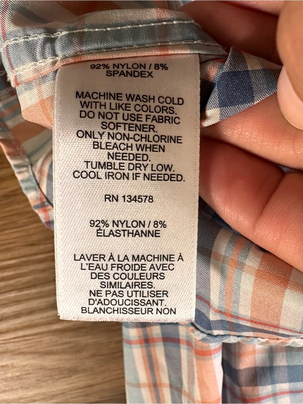 Vineyard Vines Performance Classic Fit Whale Shirt Button Men XXL Blue Plaid EUC - Picture 6 of 11